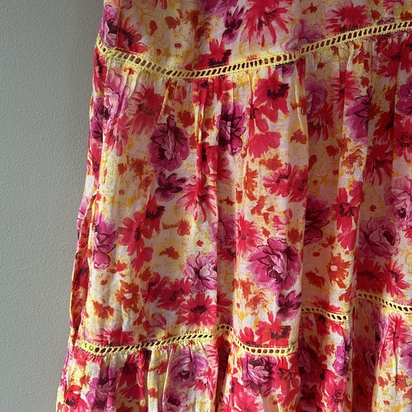 NWT Sundance Ingrid Effortless Dress size PXL Yellow Pink Boho - Picture 9 of 9